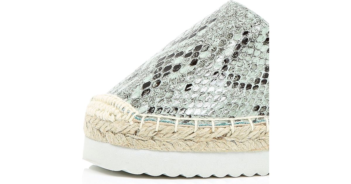 snake print espadrilles