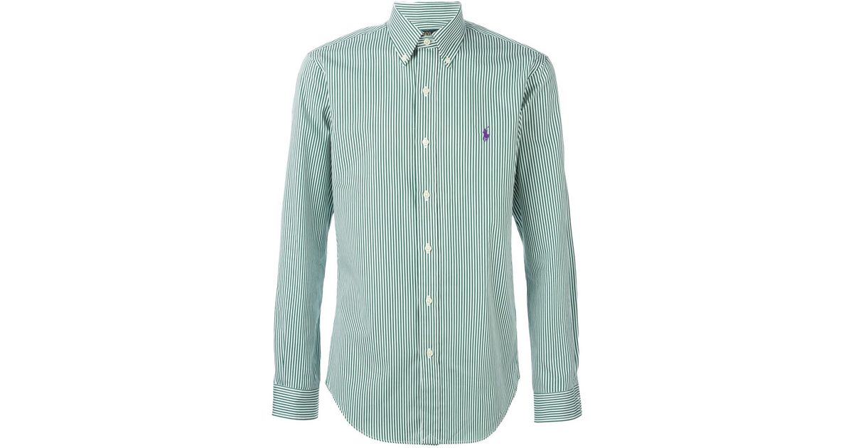 ralph lauren green button down