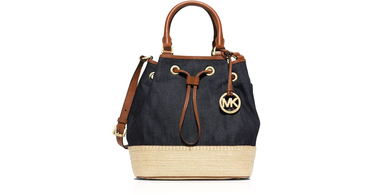 MICHAEL Michael Kors Shoulder Bag Large Marina Denim Espadrille in