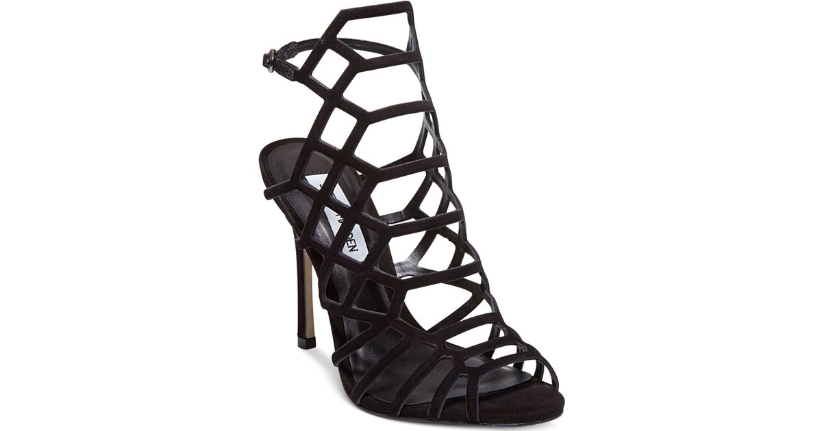 steve madden slithur caged sandals