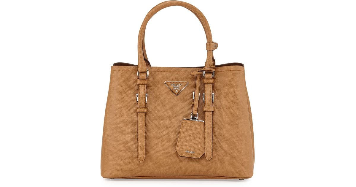 prada saffiano brown