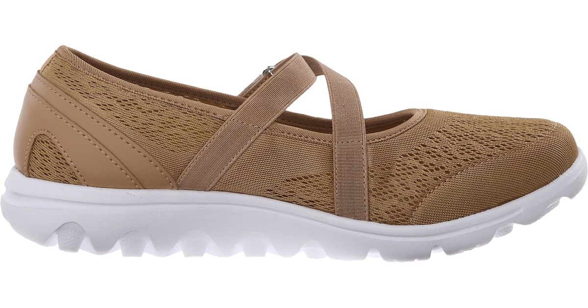 Propet Travelactiv Mary Jane in Brown (Honey) | Lyst