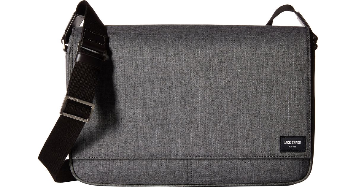 Jack Spade Gray Tech Oxford Messenger For Men