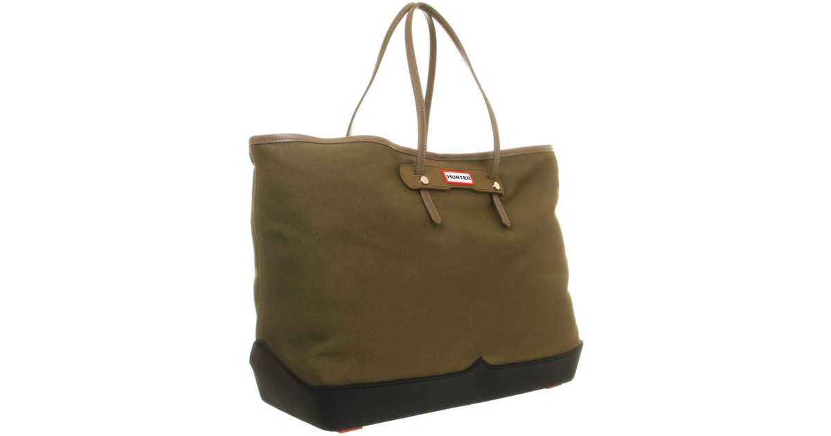 HUNTER Original Canvas Tote Bag in Olive (Green) Lyst