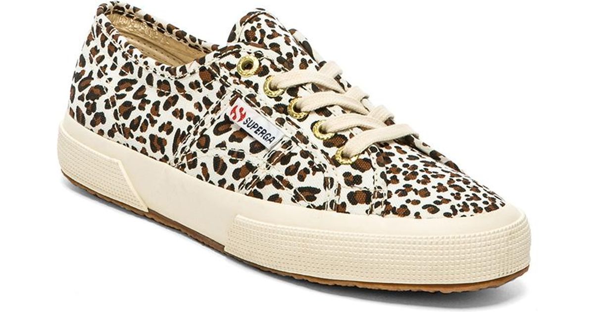 superga leopard shoes