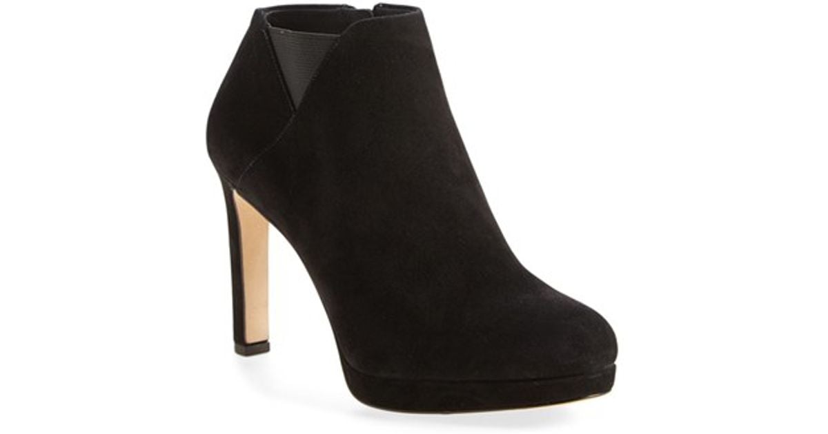 via spiga black suede booties