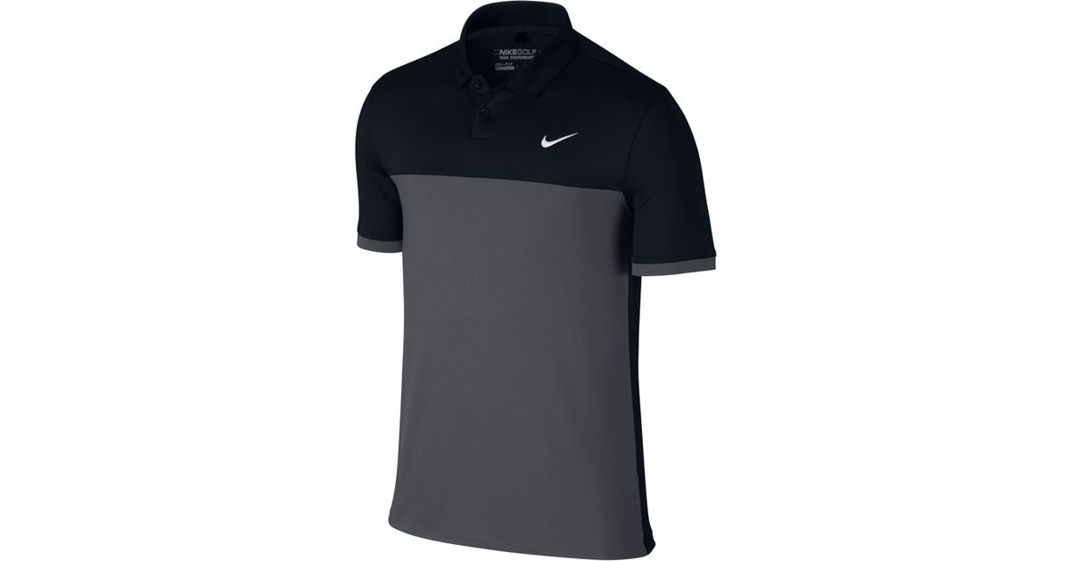 nike golf polo black