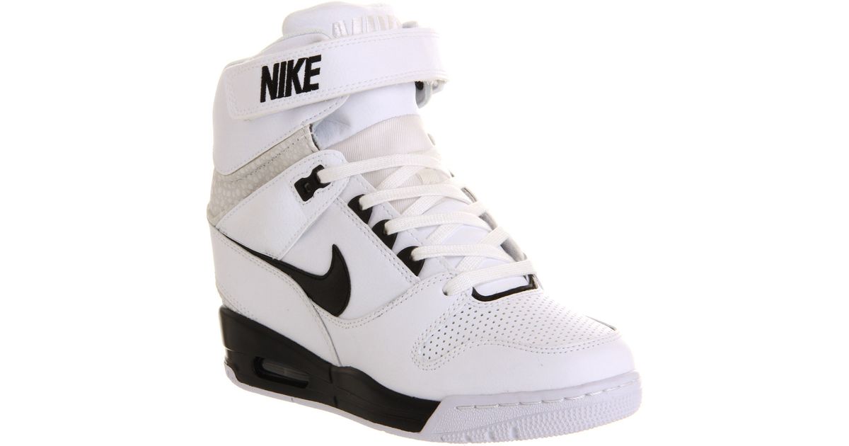 Nike Air Revolution Sky Hi in White (Black) - Lyst