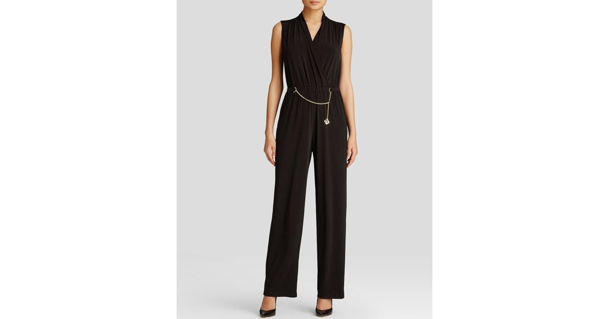calvin klein black sleeveless jumpsuit