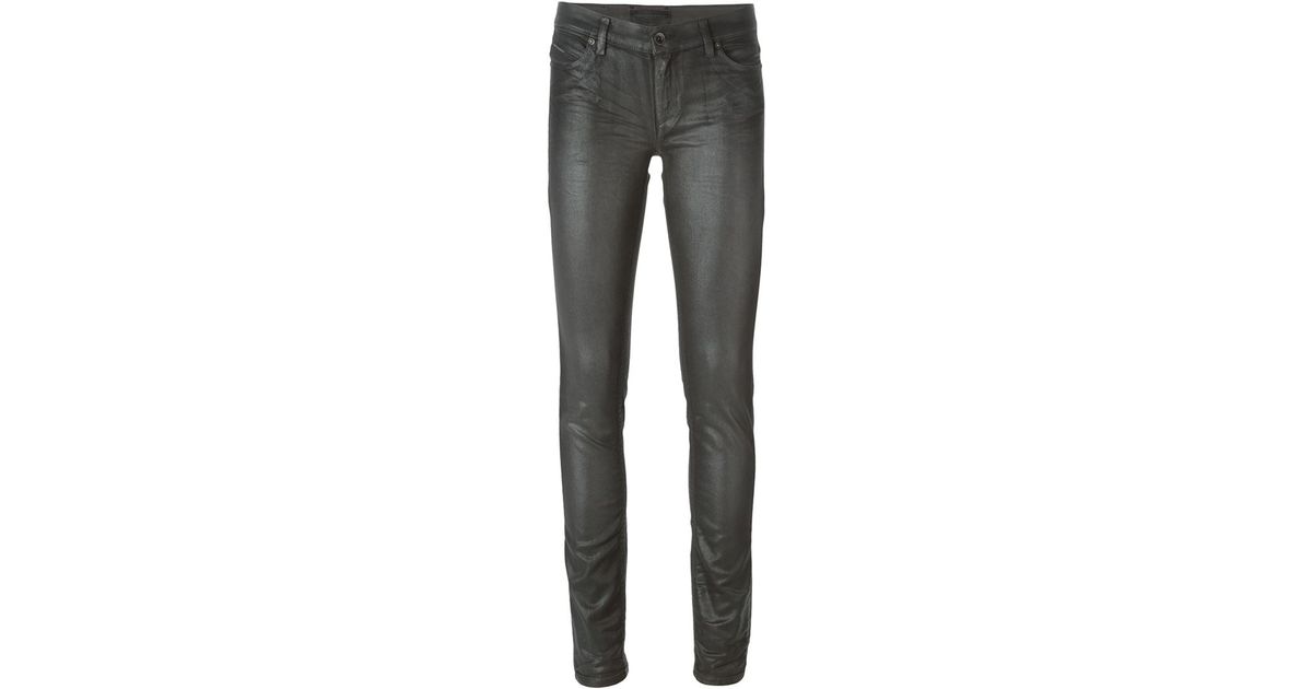 shiny jeans