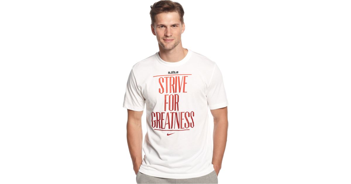 lebron strive for greatness t shirt