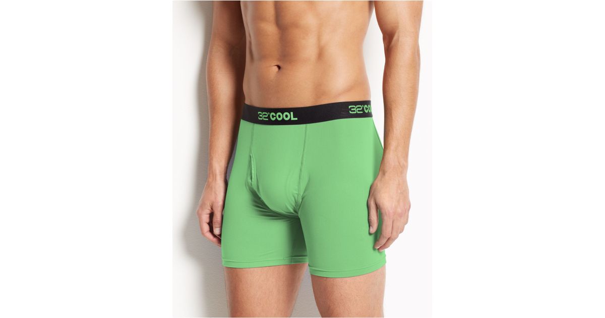 Weatherproof 32 Degrees Cool By Men's Athletic Performance Boxer