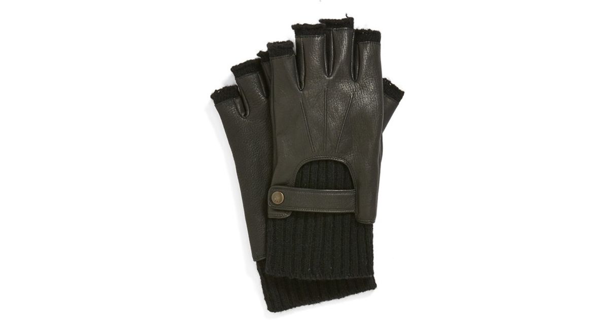 john varvatos fingerless gloves