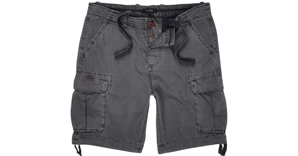 dark grey cargo shorts