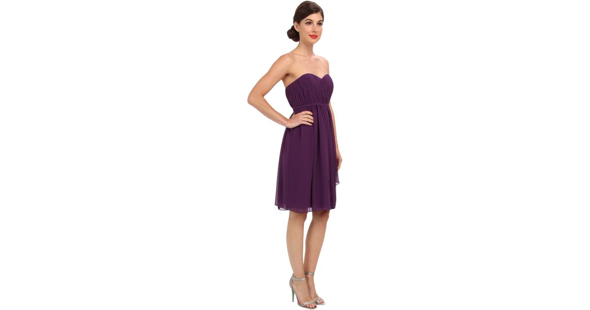 donna morgan purple dress
