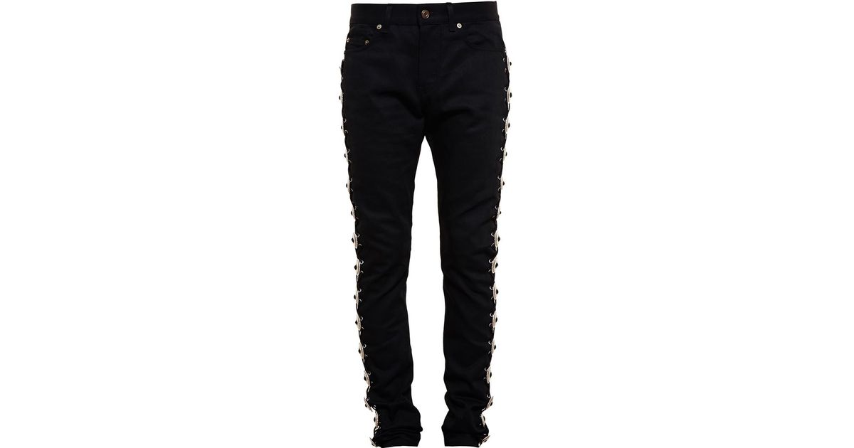 saint laurent concho jeans