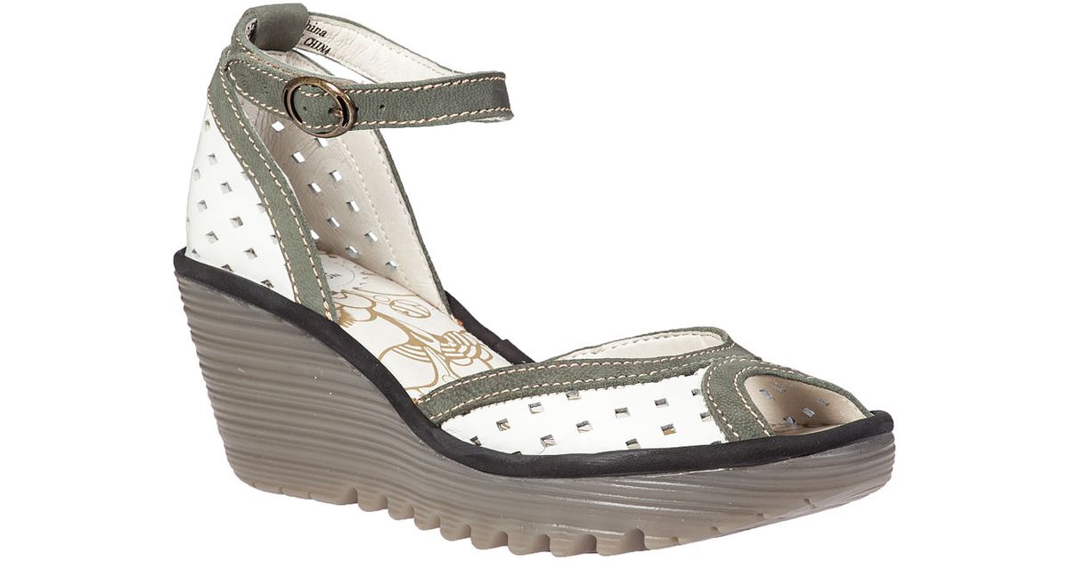fly london white wedge sandals