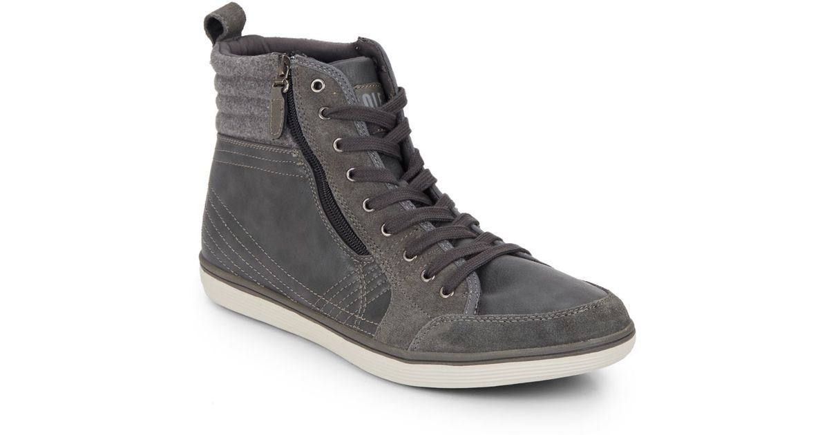 kenneth cole black high top sneakers