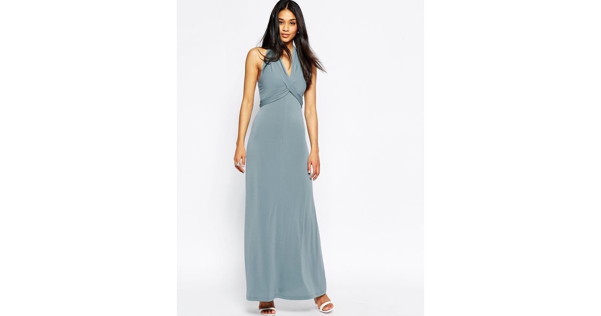 asos duck egg blue dress