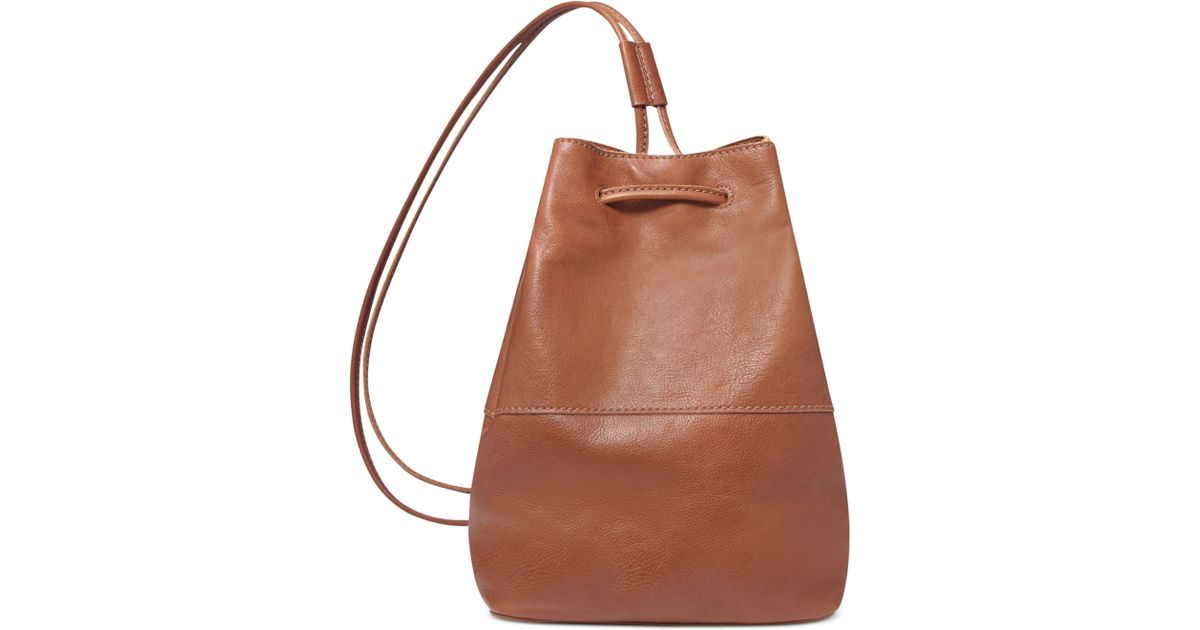 fossil sling bag leather