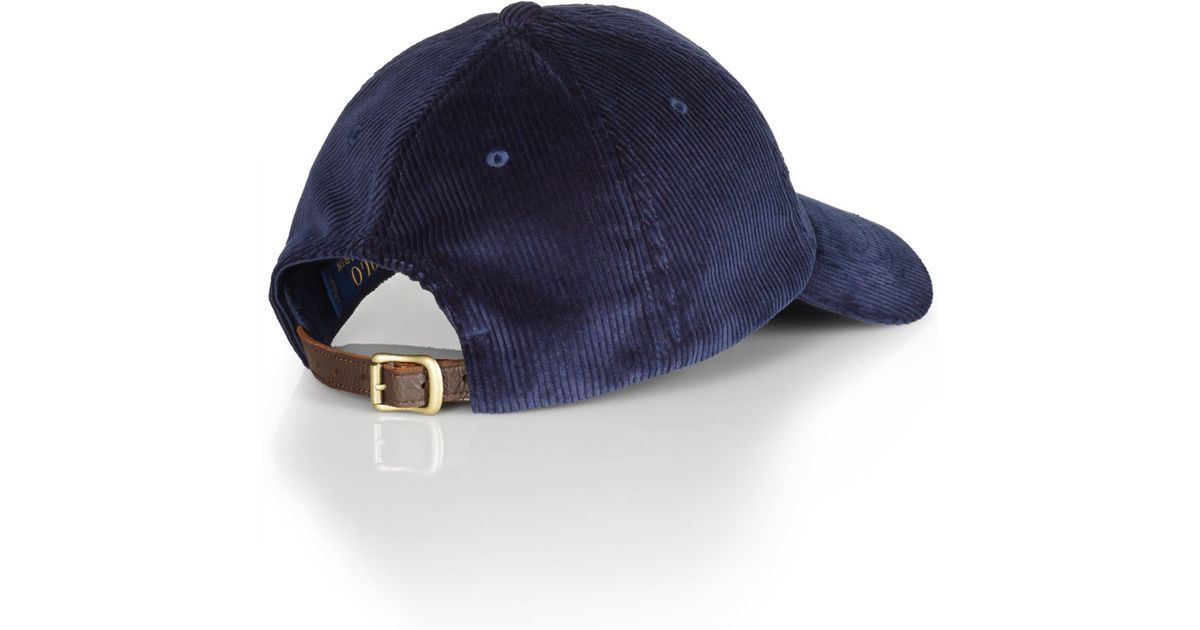 begroting Ijveraar Zij zijn Polo Ralph Lauren Corduroy Sports Cap in Blue for Men | Lyst