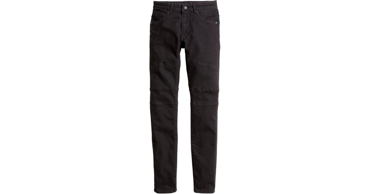 h&m grey biker jeans