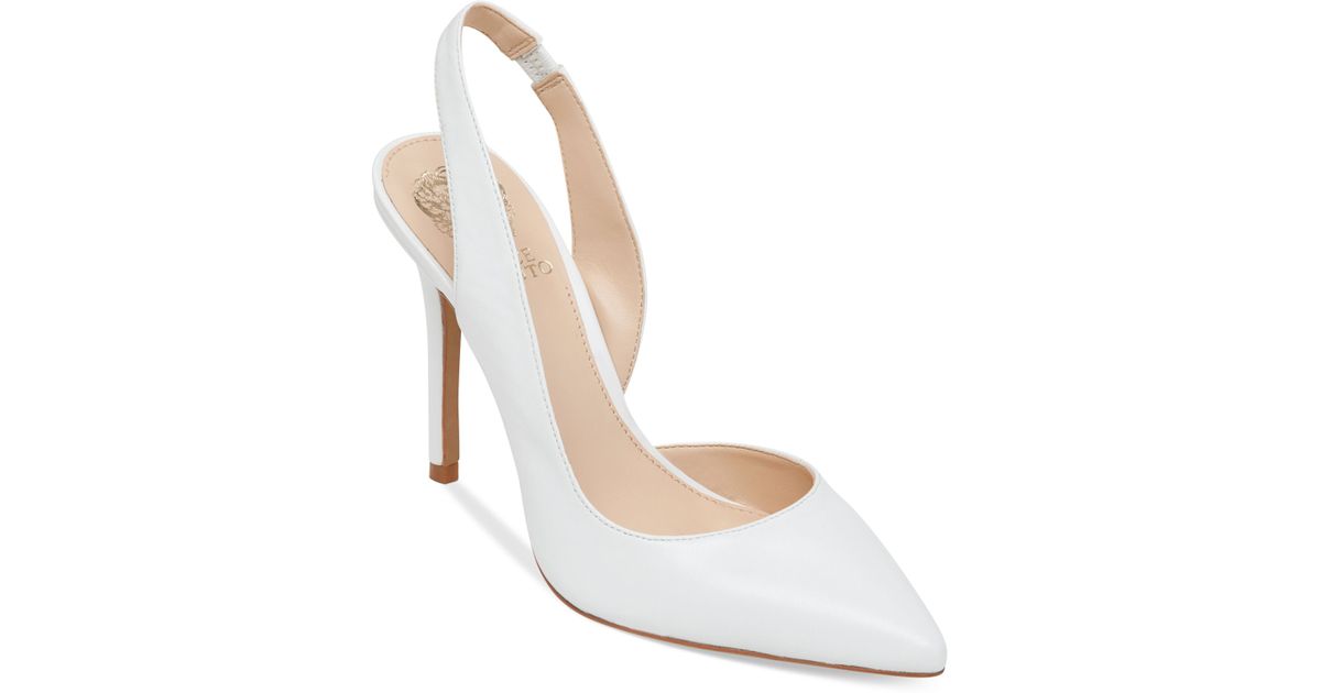 Vince Camuto Sassa Slingback Pumps in White | Lyst