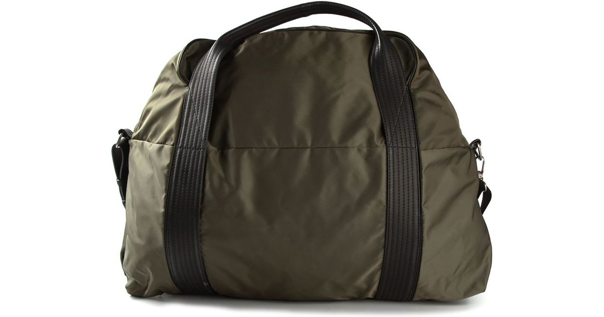 green holdall bag