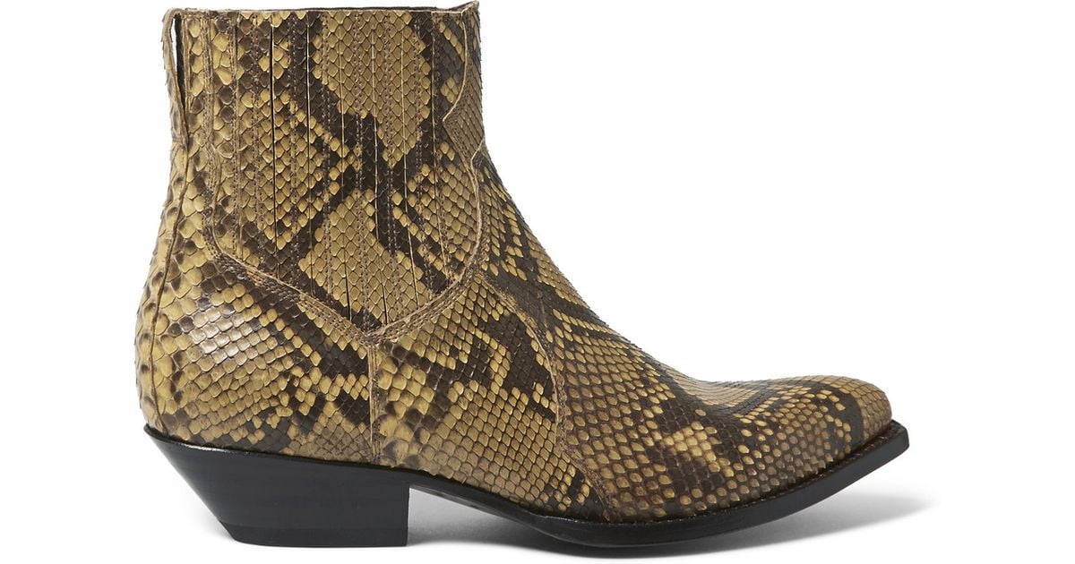 Saint laurent santiag boots hot sale