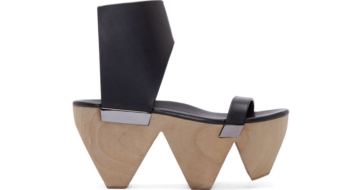 rick owens clog sandal