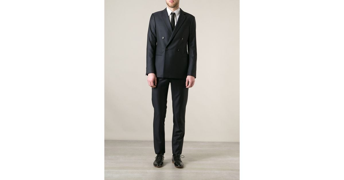 giorgio armani double breasted suit