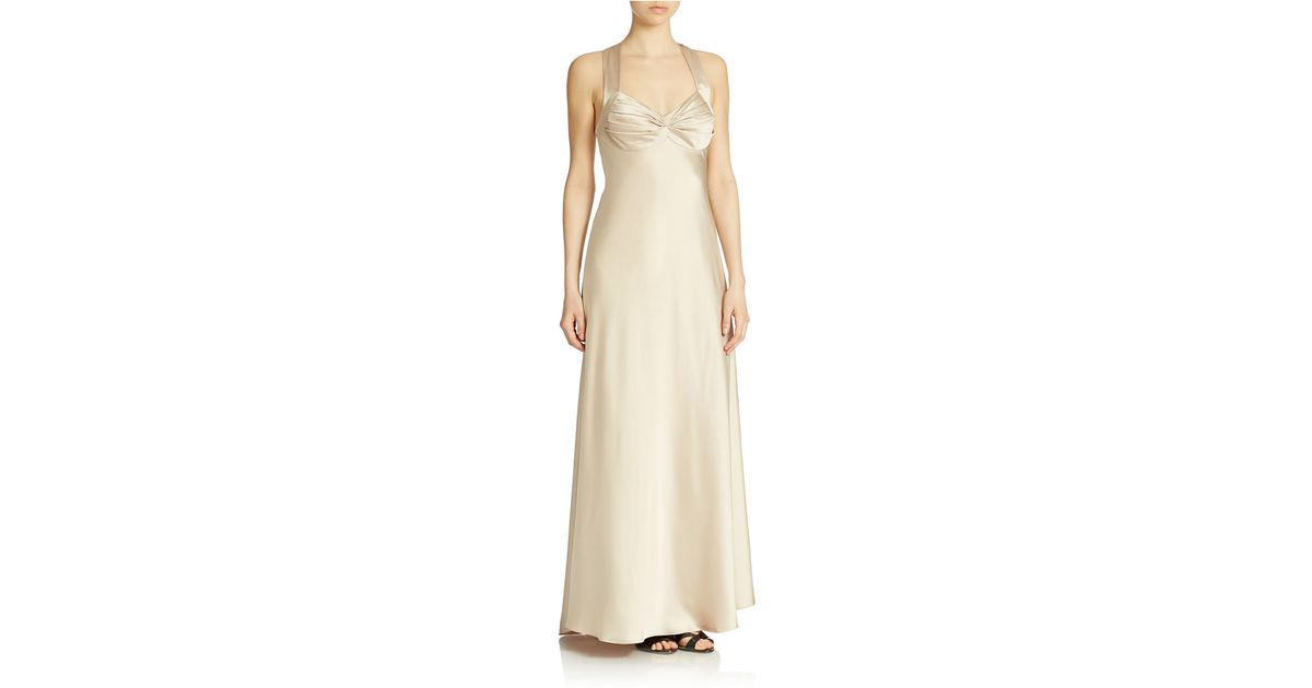 calvin klein gold gown