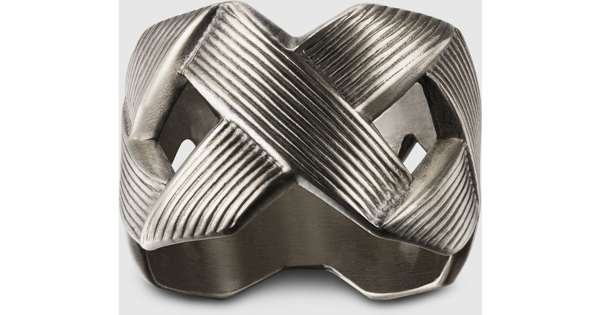 gucci cross ring