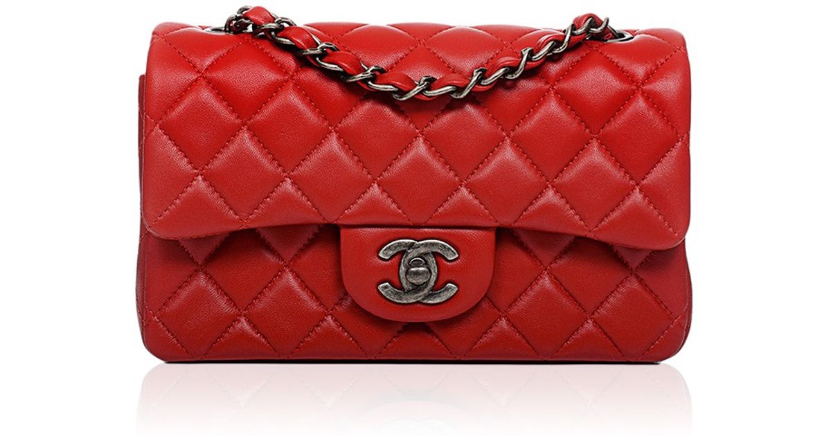 Madison Avenue Couture Chanel Red Quilted Lambskin Small Classic 2 55 Shoulder Flap Bag Madison Avenue Couture Chanel Red Quilted Lambskin Small Classic 2 55 Shoulder Flap Bag