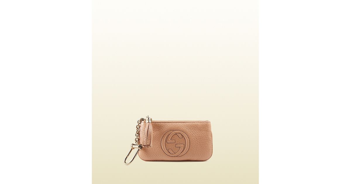 Gucci Pink Soho Leather Key Case for men