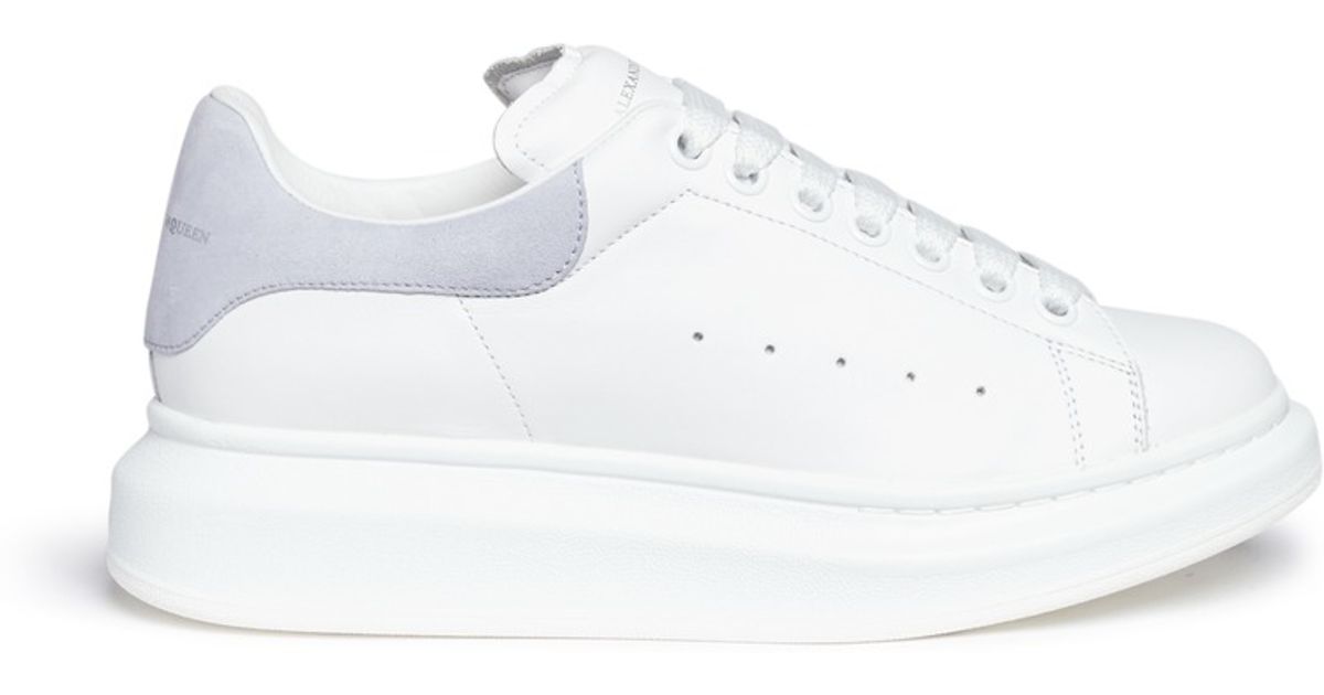 Lyst - Alexander Mcqueen Chunky Outsole Leather Sneakers in White