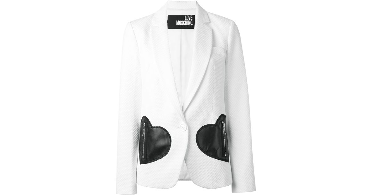moschino white jacket