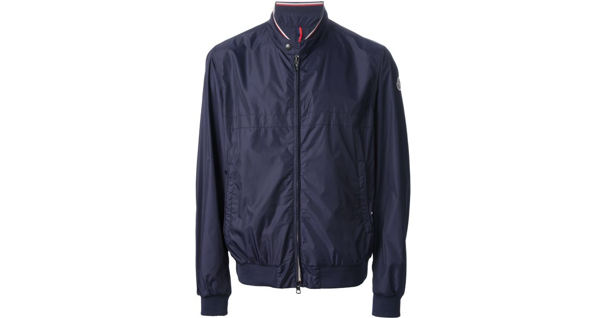 moncler blue bomber jacket