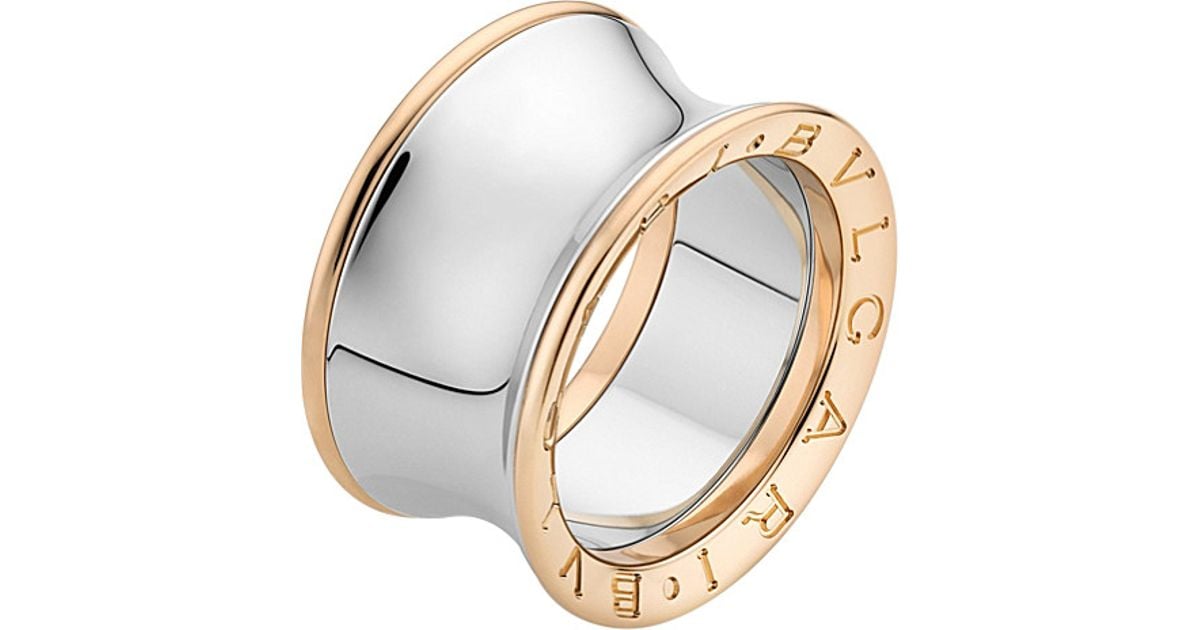 bvlgari pink gold ring