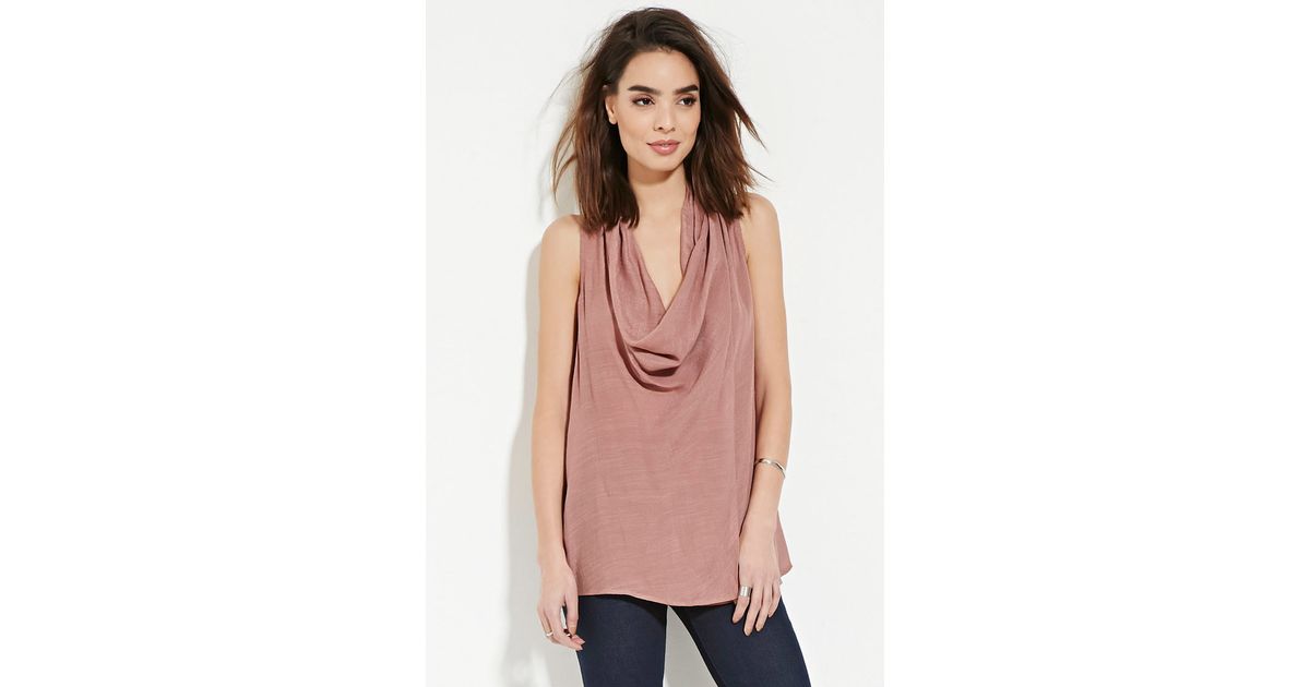 forever 21 draped wrap front top in brown forever 21 contemporary draped wrap front top in pink lyst forever 21 draped wrap front top in brown forever 21 contemporary draped wrap front top in pink lyst