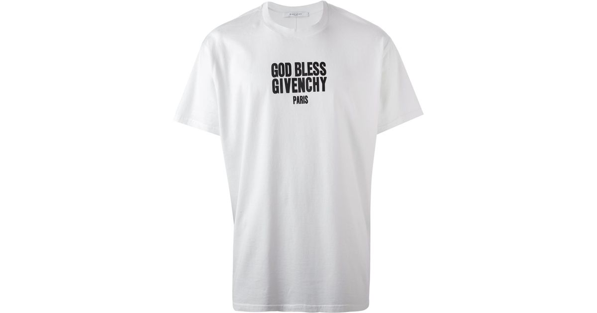 Givenchy God Bless Cotton T-shirt in 