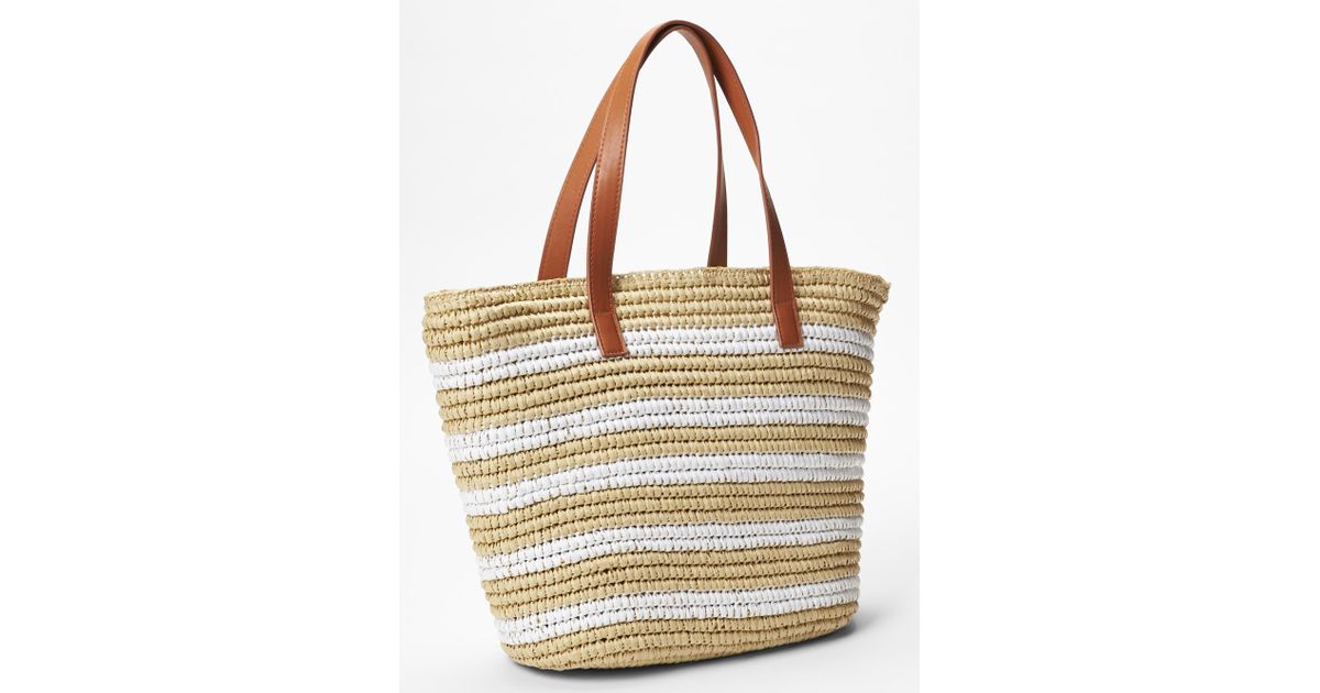gap straw tote