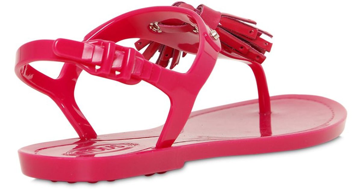 tods jelly sandals