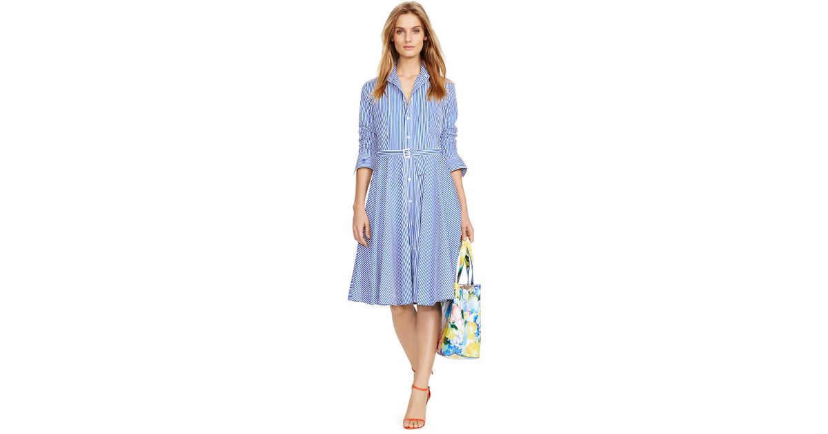ralph lauren white shirt dress