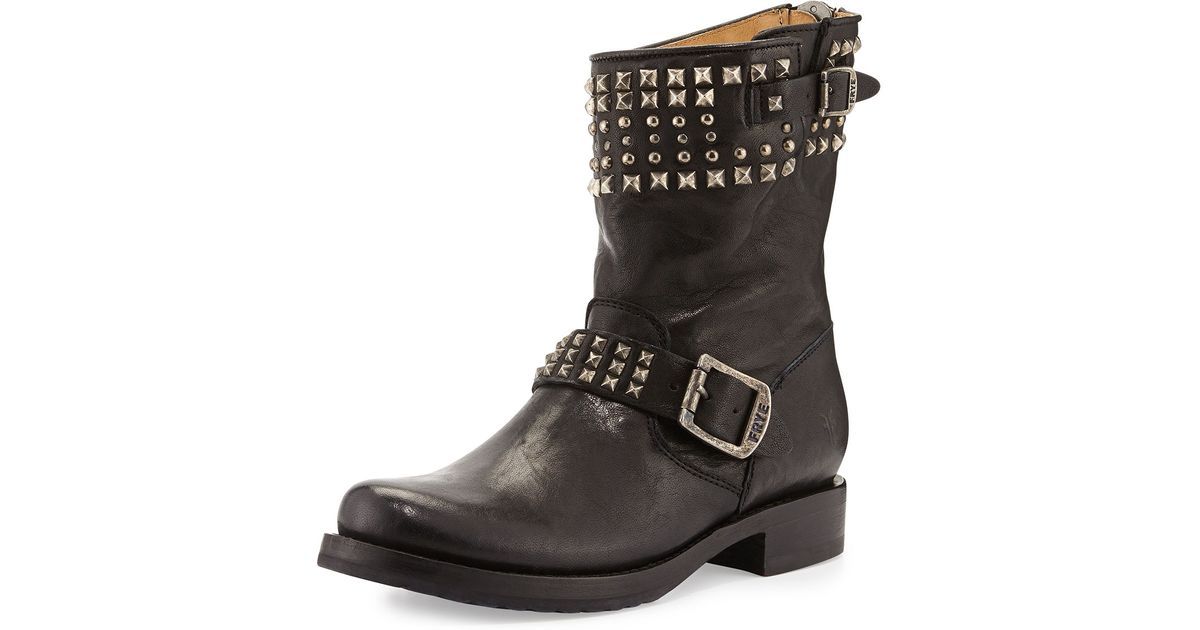 studded frye boots