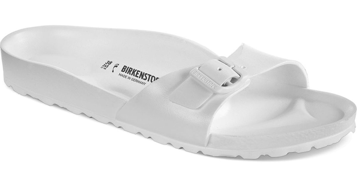 Birkenstock Slide Sandals - Madrid Shower in White - Lyst