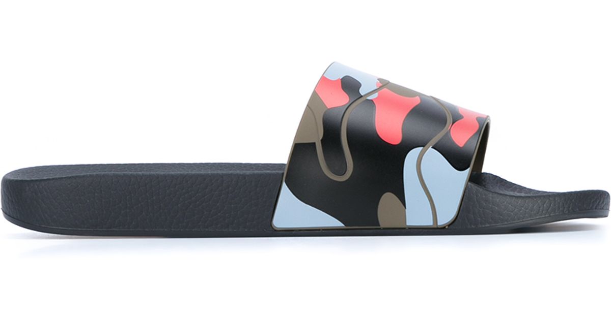valentino camo slides