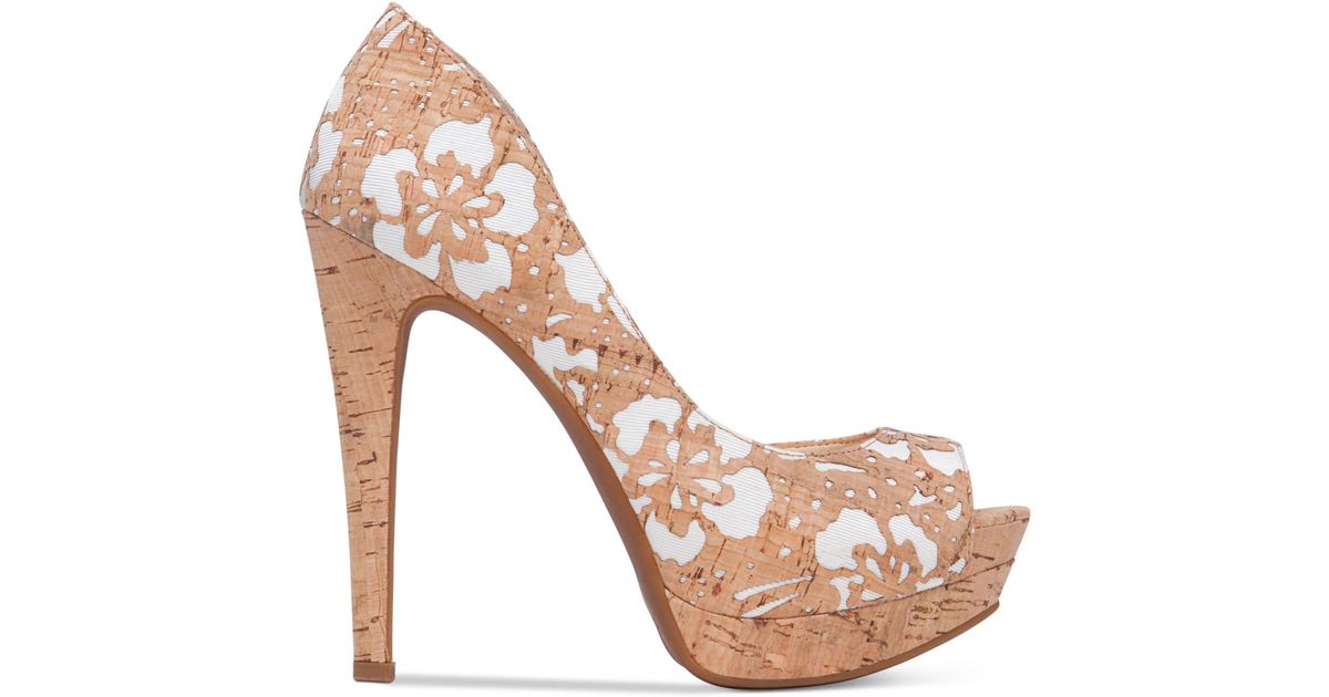 jessica simpson floral pumps