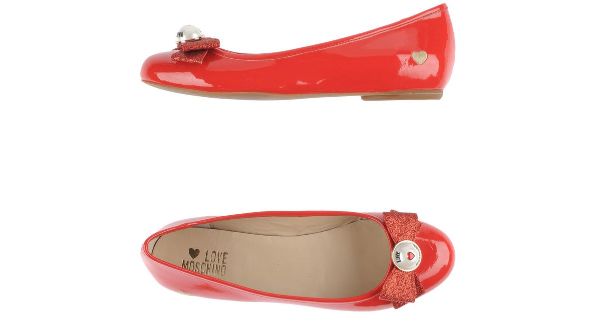 love moschino ballet flats