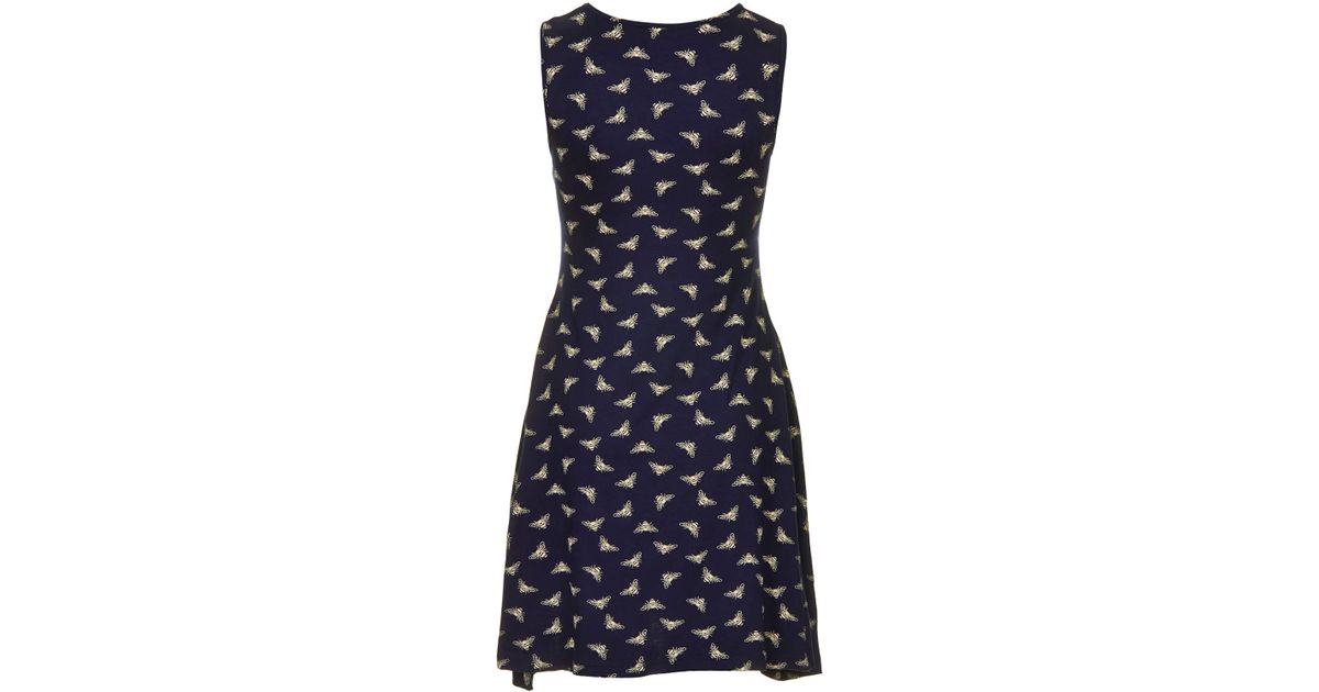Topshop Embossed Scuba Skater Dress in White | Lyst Topshop Embossed Scuba Skater Dress in White | Lyst
